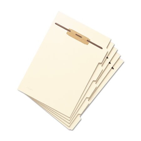 Smead Smead, STACKABLE FOLDER DIVIDERS W/ FASTENERS, 1/5-CUT TOP TAB, LETTER SIZE, MANILA, 50PK 35605